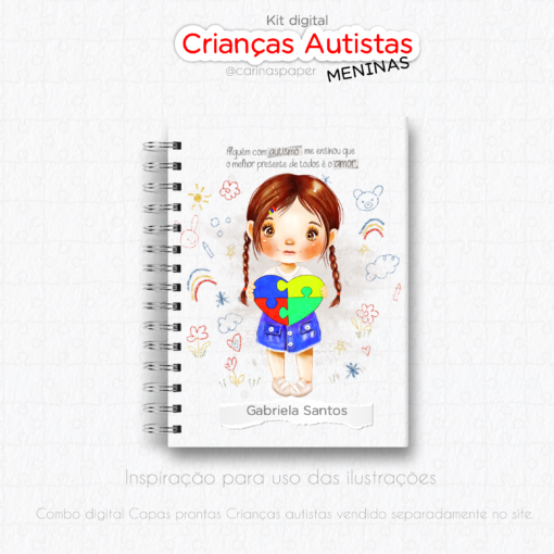Kit Digital de Ilustrações Meninas Autistas - Image 6