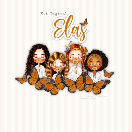 Kit Ilustrações Digital Elas - Image 3