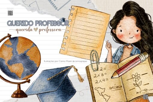 Kit Digital de Ilustrações: Querida Professora - Image 2