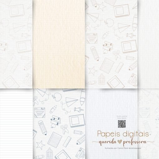 Kit Digital de Ilustrações: Querida Professora - Image 5