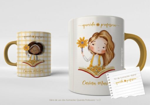 Kit de ilustrações Querida Professora 2 (Negras) - Image 6