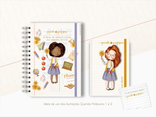 Kit de ilustrações Querida Professora 2 (Negras) - Image 5