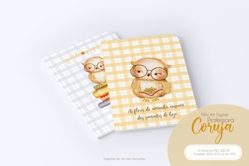 Mini Kit de Ilustrações Professora Coruja - Image 7