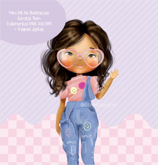 Mini Kit Digital de Ilustrações Garotas Teen