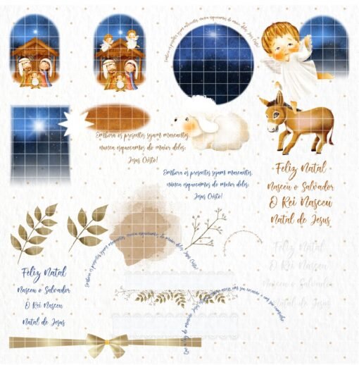 Kit Digital de Ilustrações Natal de Jesus - Image 3