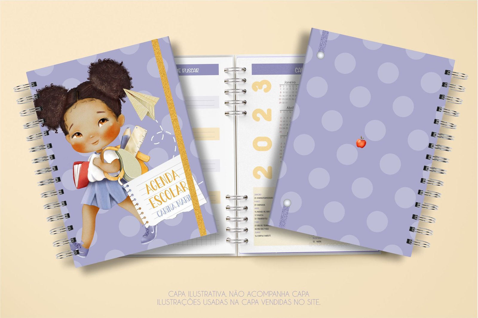 Pack Agendas Escolares Infaltil 2023 01 e 02 Dias