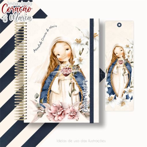 Kit Digital Imaculado Coração de Maria (Santinhos) Carinas Paper - Image 14
