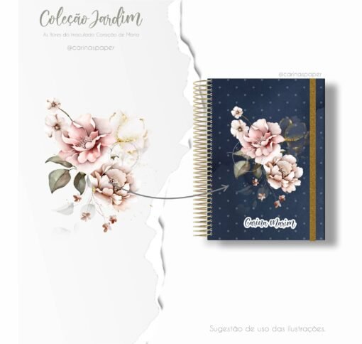 Kit Digital Jardim: As flores do Imaculado Coração de Maria - Carinas Paper - Image 7