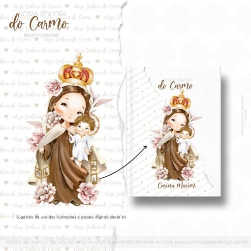 Kit Digital Ilustrações Nossa Senhora do Carmo | Carinas Paper - Image 10