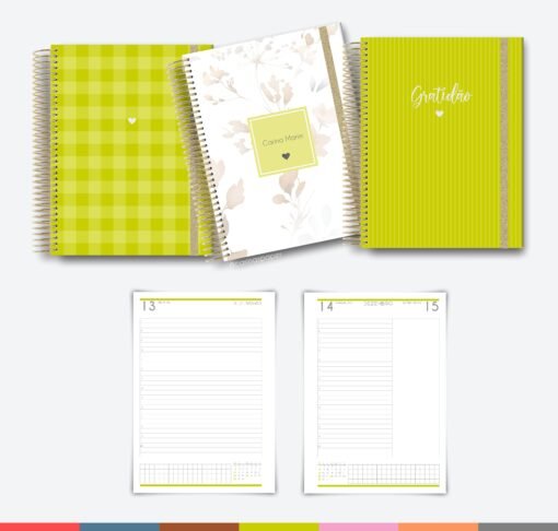Arquivo digital COMBÃO Multicolor 7 Miolos de agenda datada 2024 +COMBO 20 Capas | Carinas Paper - Image 5