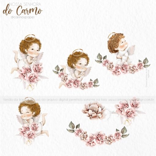 Kit Digital Ilustrações Nossa Senhora do Carmo | Carinas Paper - Image 7