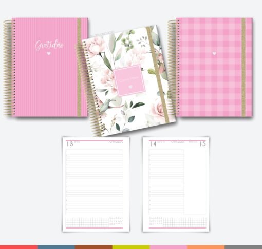 Arquivo digital COMBÃO Multicolor 7 Miolos de agenda datada 2024 +COMBO 20 Capas | Carinas Paper - Image 6