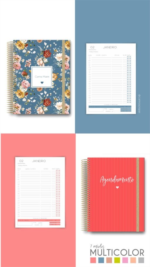 COMBO digital com 20 capas em PNG, 7 miolos de agendamento datado 2024 - Image 10