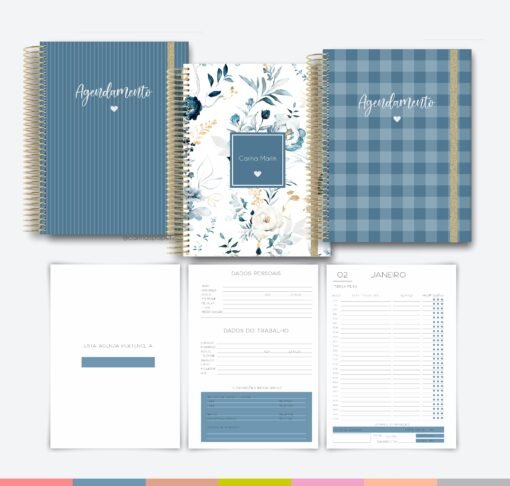 COMBO digital com 20 capas em PNG, 7 miolos de agendamento datado 2024 - Image 4