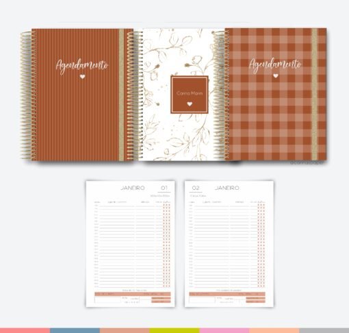 COMBO digital com 20 capas em PNG, 7 miolos de agendamento datado 2024 - Image 5