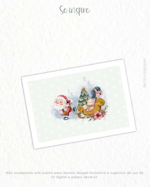 Kit Digital Papai Noel (Natal) | Carinas Paper - Image 16