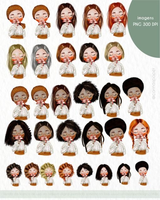 Kit Ilustrações Digital Mulher - Image 3