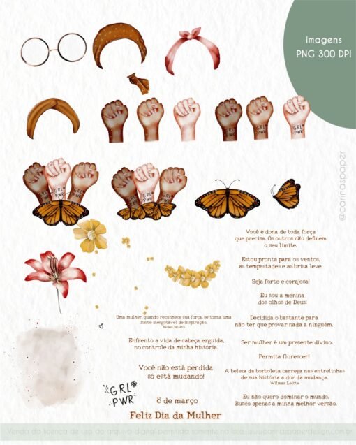 Kit Ilustrações Digital Mulher - Image 4