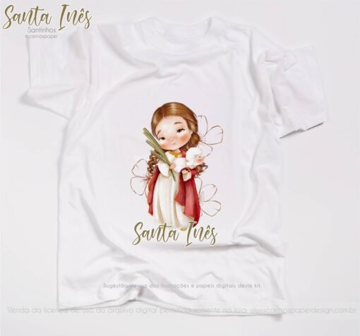 Kit Digital Ilustrações Santa Inês (Santinhos) | Carinas Paper - Image 6