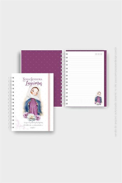COMBO digital 10 miolos com santinhos diversos para caderno A5 - Image 2