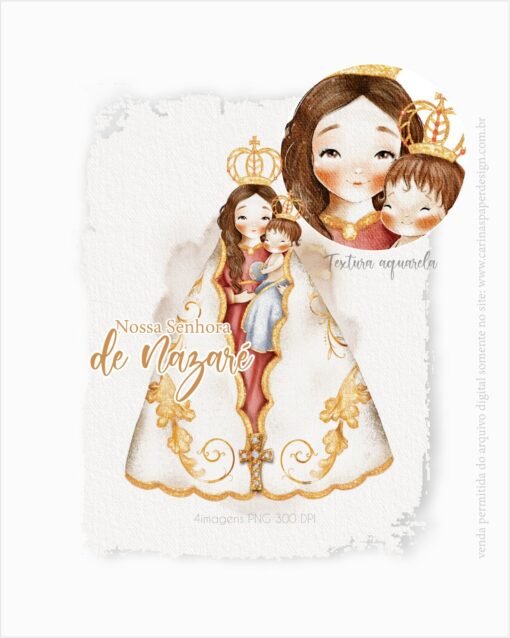 COMBO Digital Ilustrações Santinhas versão adulta  | Carinas Paper - Image 14