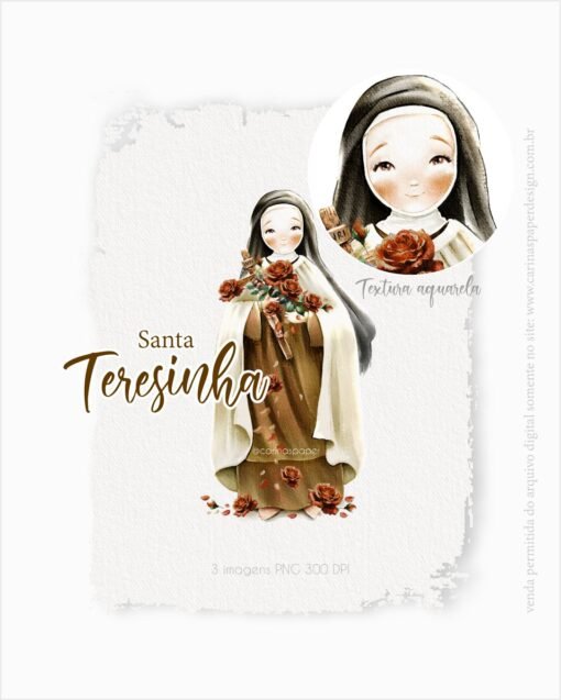 COMBO Digital Ilustrações Santinhas versão adulta  | Carinas Paper - Image 22