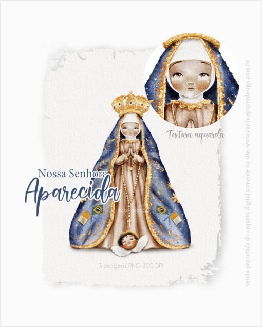 COMBO Digital Ilustrações Santinhas versão adulta  | Carinas Paper - Image 2