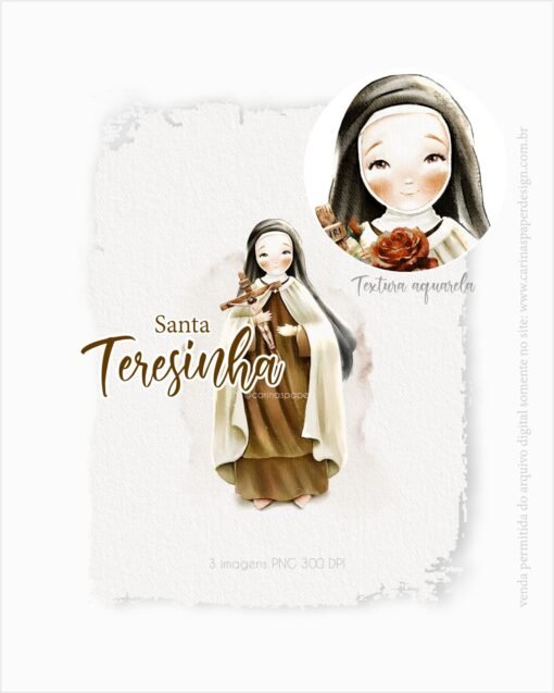 COMBO Digital Ilustrações Santinhas versão adulta  | Carinas Paper - Image 23