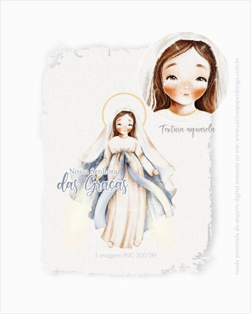 COMBO Digital Ilustrações Santinhas versão adulta  | Carinas Paper - Image 7