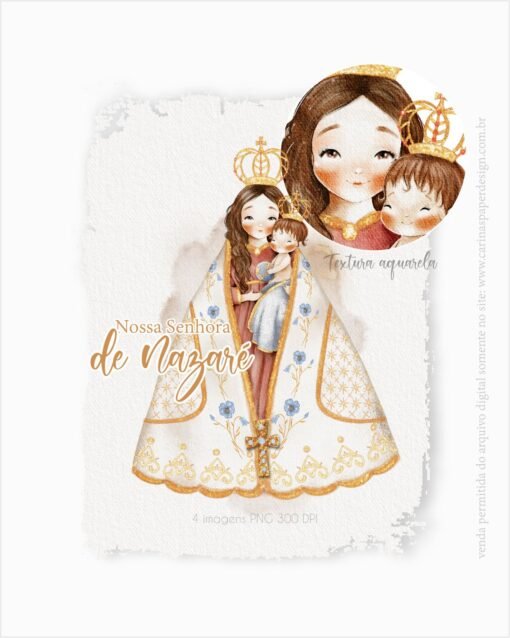 COMBO Digital Ilustrações Santinhas versão adulta  | Carinas Paper - Image 15