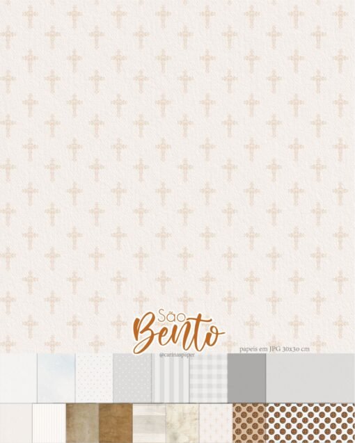 Kit Digital Ilustrações São Bento | (Santinhos) Carinas Paper - Imagem 4