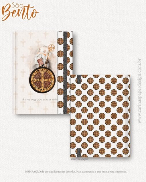 Kit Digital Ilustrações São Bento | (Santinhos) Carinas Paper - Imagem 6