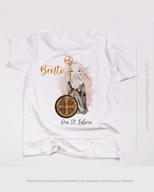 Kit Digital Ilustrações São Bento | (Santinhos) Carinas Paper - Imagem 7