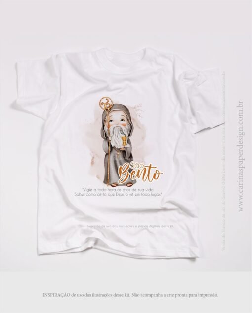 Kit Digital Ilustrações São Bento | (Santinhos) Carinas Paper - Imagem 8