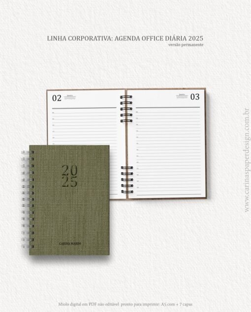 Arquivo Digital Agenda Corporativa Office Diária Permanente