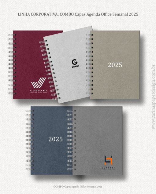 Combo 10 capas A5 para Agenda Office Semanal 2025 - Image 2