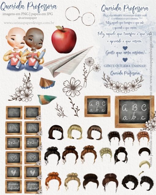 Mega Kit de ilustrações Querida Professora 4 - Image 2