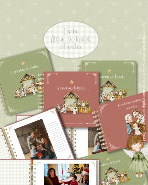 COMBO Álbum de Natal e de Família - Printables