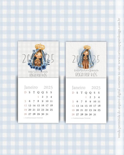 Kit Printables Nossa Senhora Aparecida 5- Calendários - Image 2