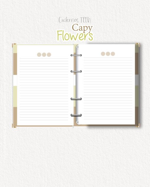 Coleção Cadernos Teen Capy Flowers - Image 7
