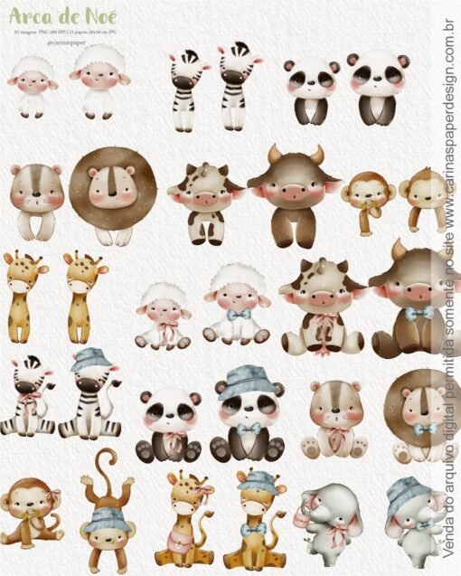 Kit Digital Arca de Noé | Carinas Paper - Image 3