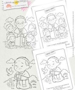 Kit digital  Papa Francisco  PNG PARA COLORIR