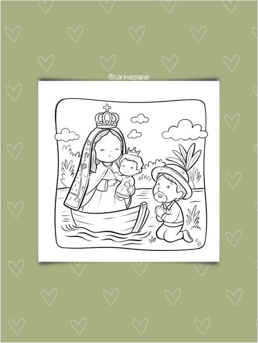 Arte pronta para imprimir Livro de Colorir: Colorindo com Maria - Image 7