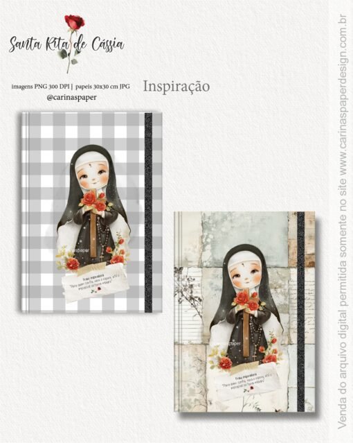 Kit Digital Ilustrações Santa Rita (Ritinha) - Imagem 8