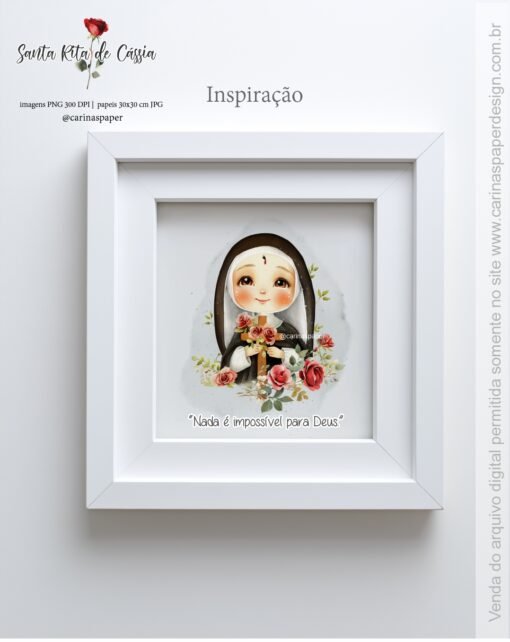 Kit Digital Ilustrações Santa Rita (Ritinha) - Imagem 9