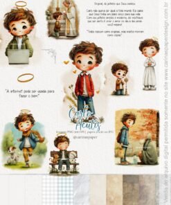 Kit Digital Ilustrações Carlo Acutis 2