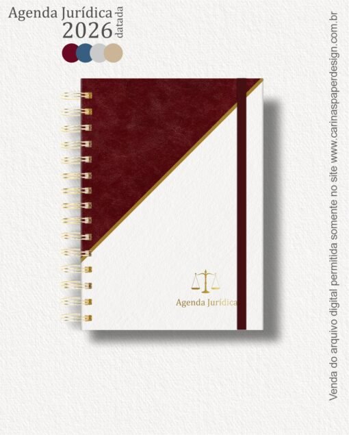 Combo 22 capas A5 para Agenda Jurídica 2026 - Imagem 10