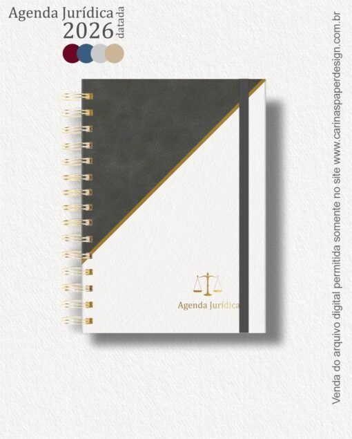 Combo 22 capas A5 para Agenda Jurídica 2026 - Imagem 14