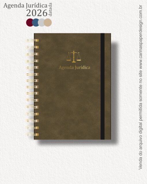 Combo 22 capas A5 para Agenda Jurídica 2026 - Imagem 18