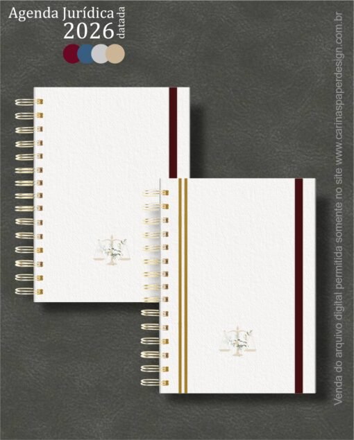 Combo 22 capas A5 para Agenda Jurídica 2026 - Imagem 3